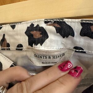 Saints & Hearts Animal Print Blouse